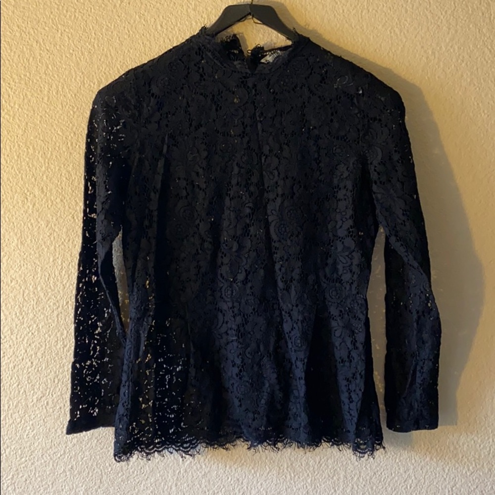 Black lace shirt